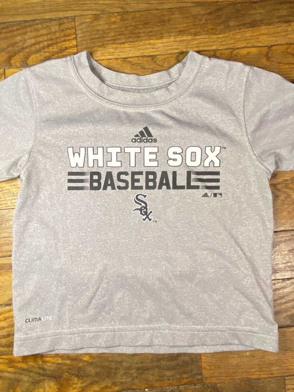 Chicago White Sox Adidas Climalite T Shirt Toddler 2T Gray MLB Baseball